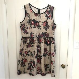 Xhilaration Floral Print Fit and Flare Dress